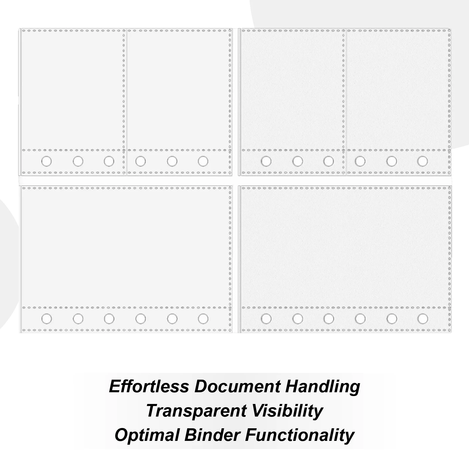 

10 шт., прозрачные стержни для переплета A7, 6 колец, прозрачные защитные пленки, сменная страница, подходит для переплета A7 с 6 кольцами