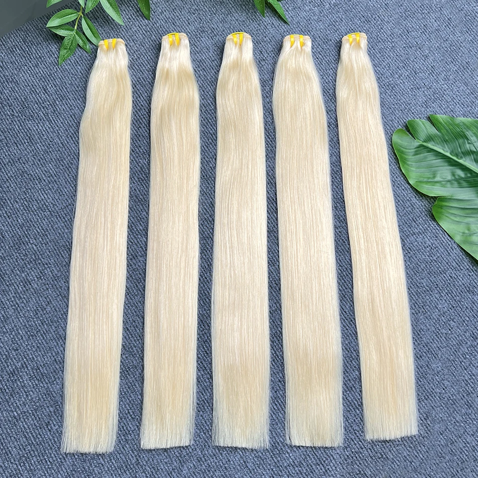 

# 613 Прямые двойные пучки человеческих волос Светлые цвета 1, 2, 3, 4 шт. 100% вьетнамское необработанное девственное наращивание человеческих волос