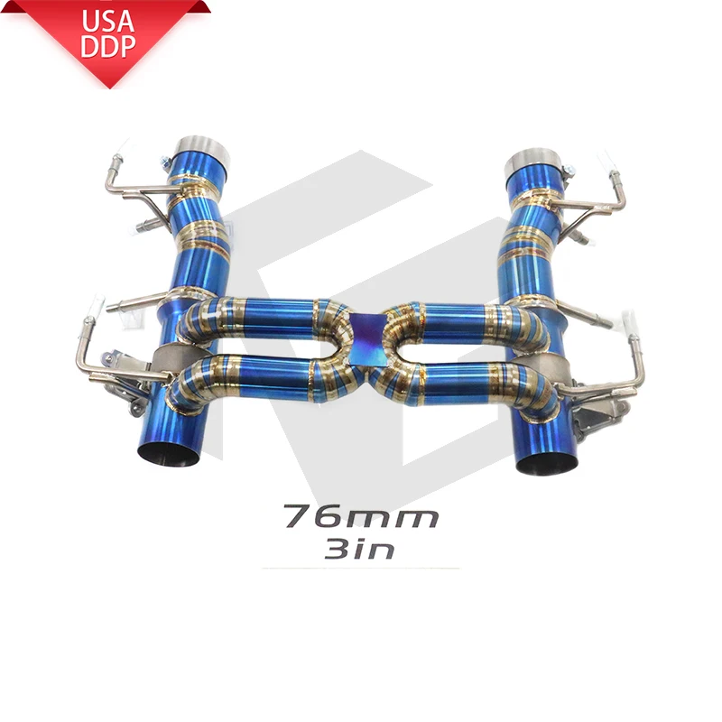 

ING Valved Exhaust System for Ferrari SF90 Stradale Spider Ti alloy Sport Exhaust with Remote Control Aggressive Sound