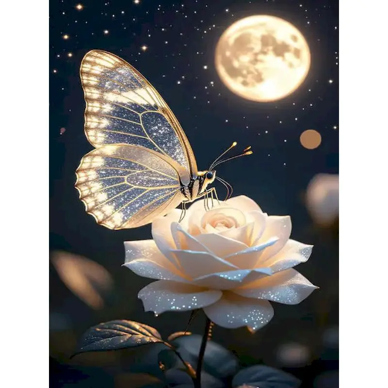 

GATYZTORY Butterfly Paint By Numbers Kits Diy Idea Animal for Adults Beginners Handiwork Art Crafts DIY Kits for Beginners