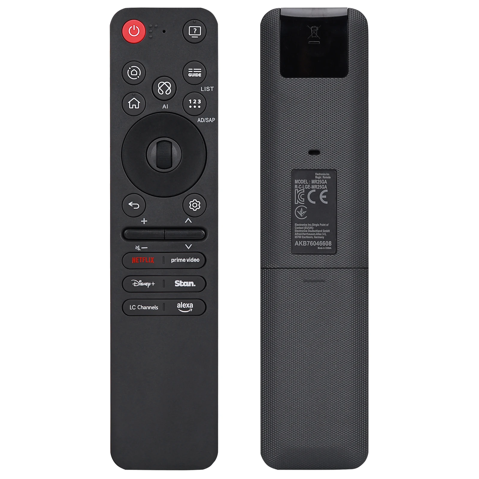 (No Voice) MR25GA AKB76046608 Magic Remote Control Compatible for Smart TV Netflix Prime Video