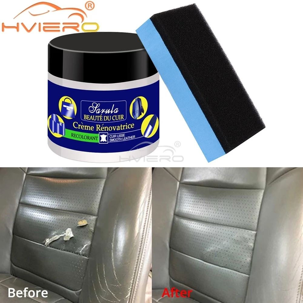 Multifunctional Leather Refurbishing Cleaner Repair Cream Car Seat Sofa Color Paste Renew Cleaning Kit Decontamination Restorer