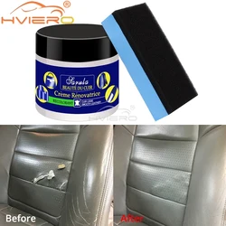 Limpiador multifuncional para reacondicionamiento de cuero, crema reparadora para asiento de coche, sofá, pasta de Color, Kit de limpieza renovador, restaurador de descontaminación