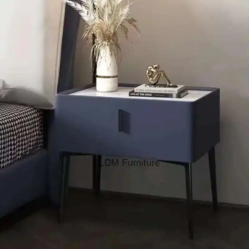

Nordic Trendy Night Table Simple Drawers Luxury Vintage Bedside Table Space Saving Aesthetic Mesitas De Noche Bedroom Furniture