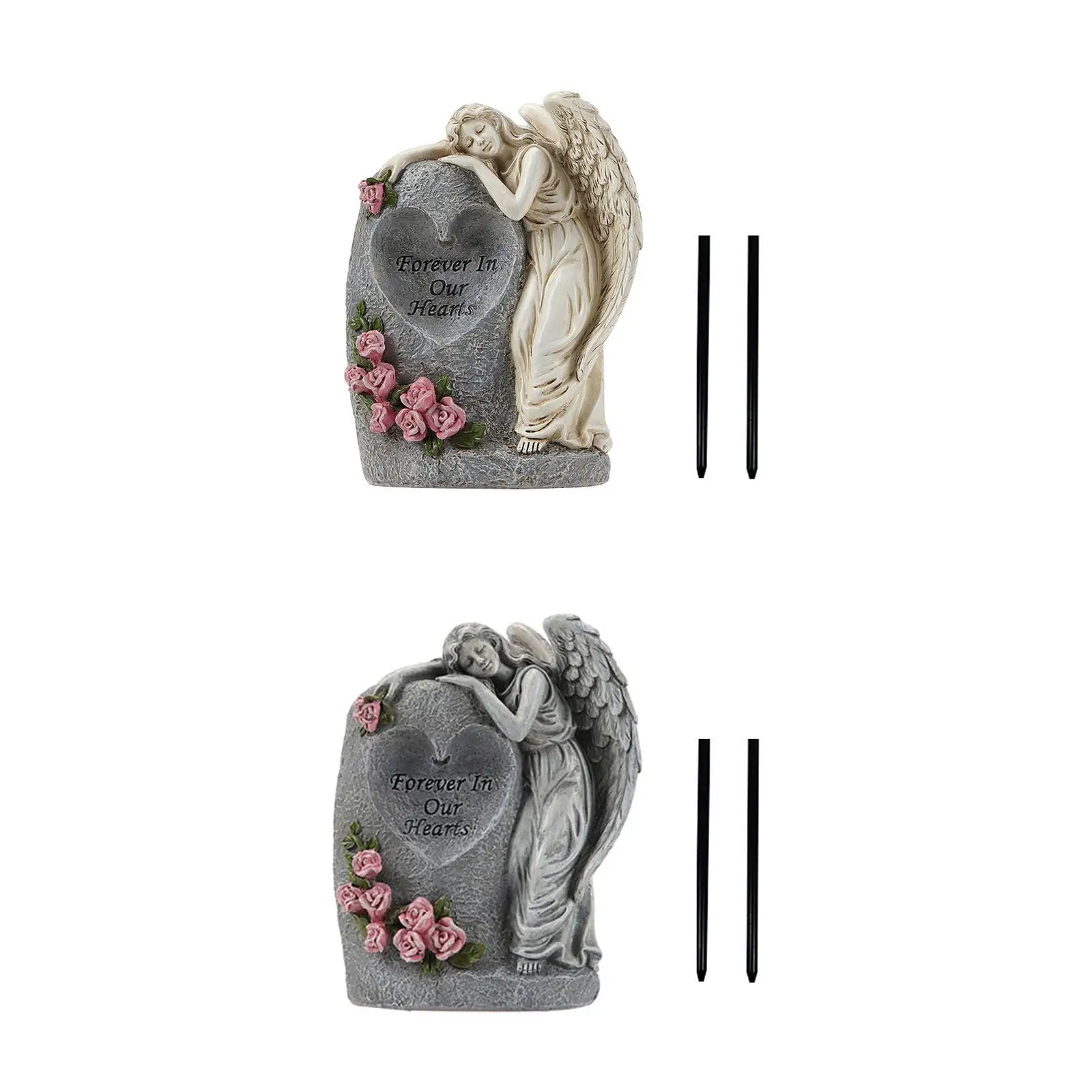 

Садовая статуэтка ангела на солнечных батареях, подарок на память, декор из смолы для двора, газона, ландшафта, веранды, балкона