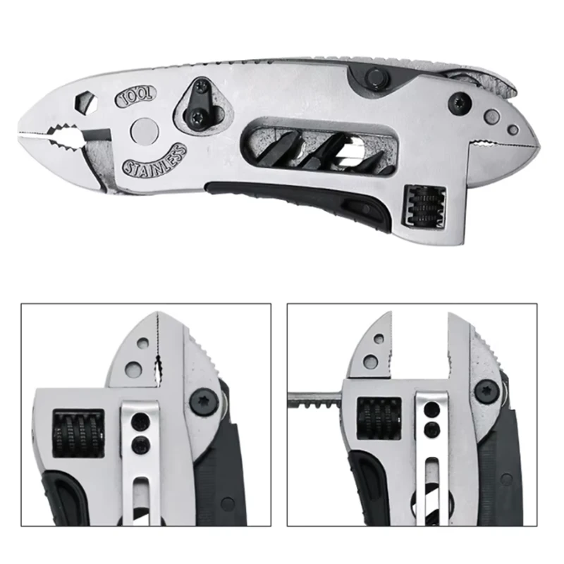 Multitool Pliers Pocket Screwdriver Set Kit Adjustable Wrench Jaw Spanner Repair Survival Hand outdoor Multi Mini Screwdriver