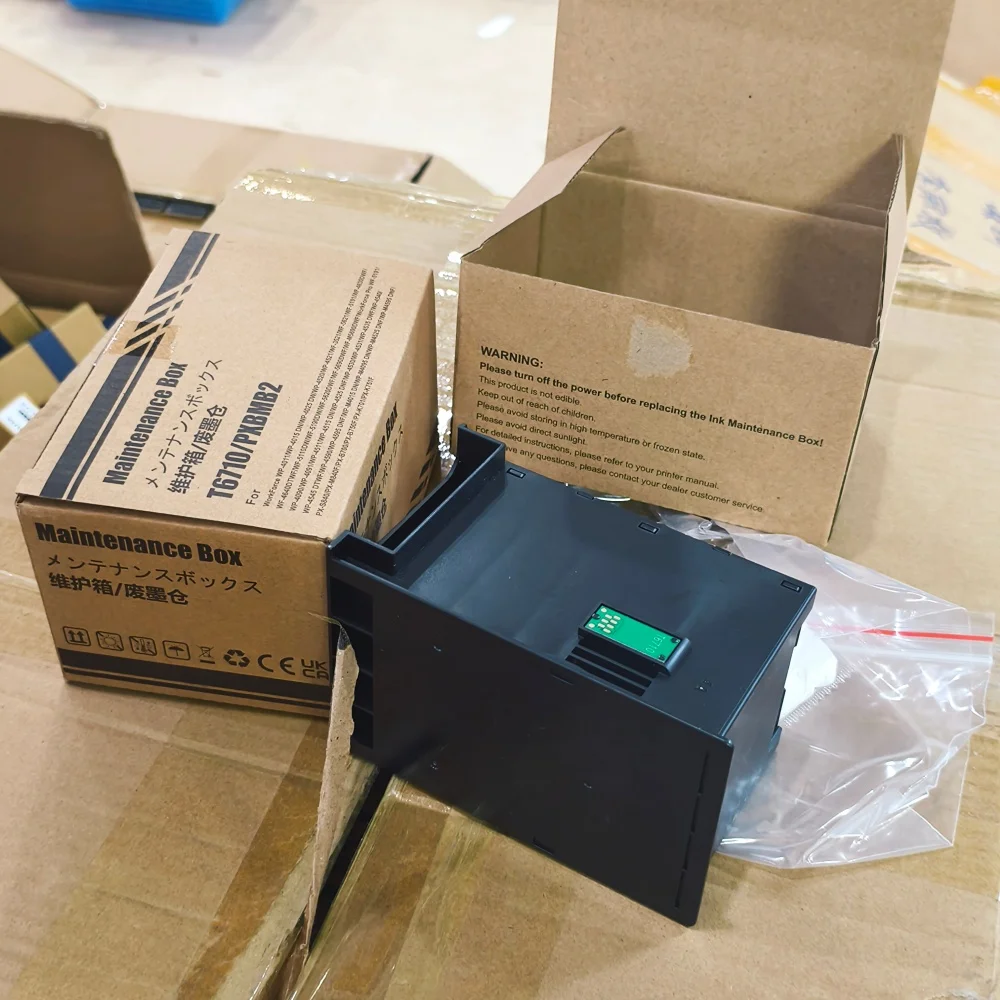 

5X T6710 Коробка для обслуживания Epson WF 5110 5190 5620 5690 4630 4640 3520 3530 3540 3640 WP 4010 4020 4530 4533 4540 4590 M5190
