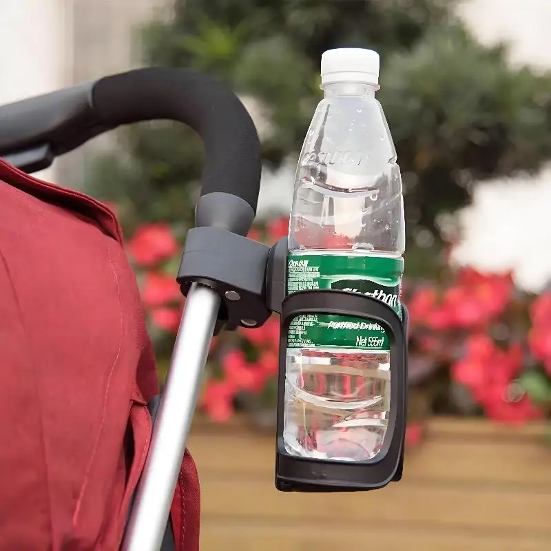 Baby Stroller Cup Holder with Quick-release Clip Universal Fit Non-slip Drink Holder for Jogging Stroller Wheelchair