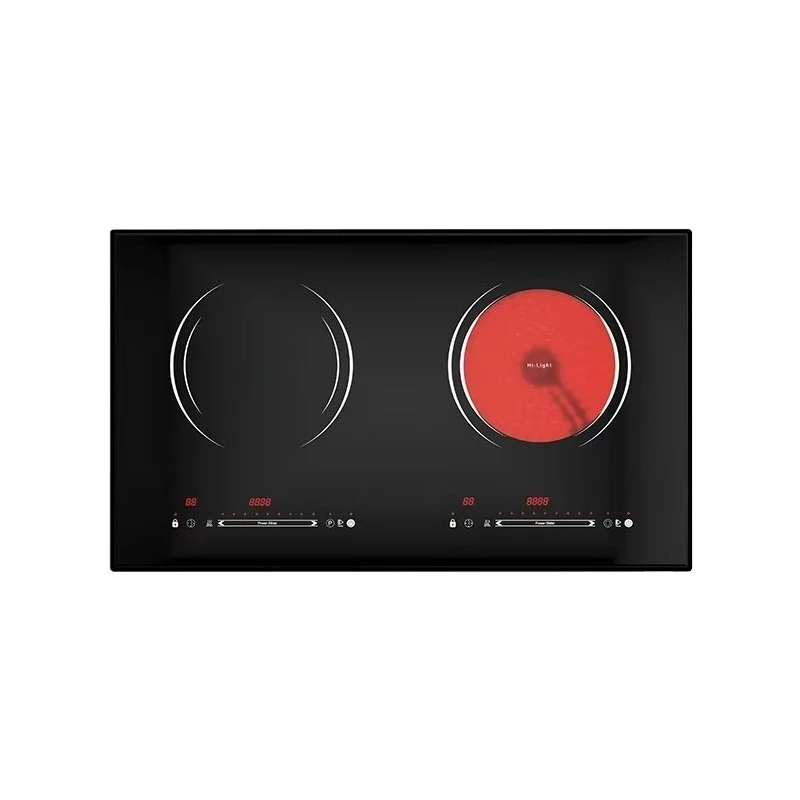 New multifunctional microcomputer touch device with built-in 2 burners electric ceramic cooker induction cooker