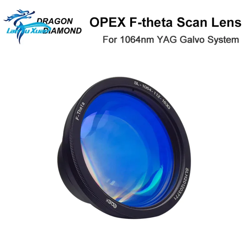 Lente de escaneo Opex f-theta de 200x200mm, longitud Focal 1064nm, lente YAG Opex, máquina de marcado láser de fibra óptica, lente de escaneo de fibra