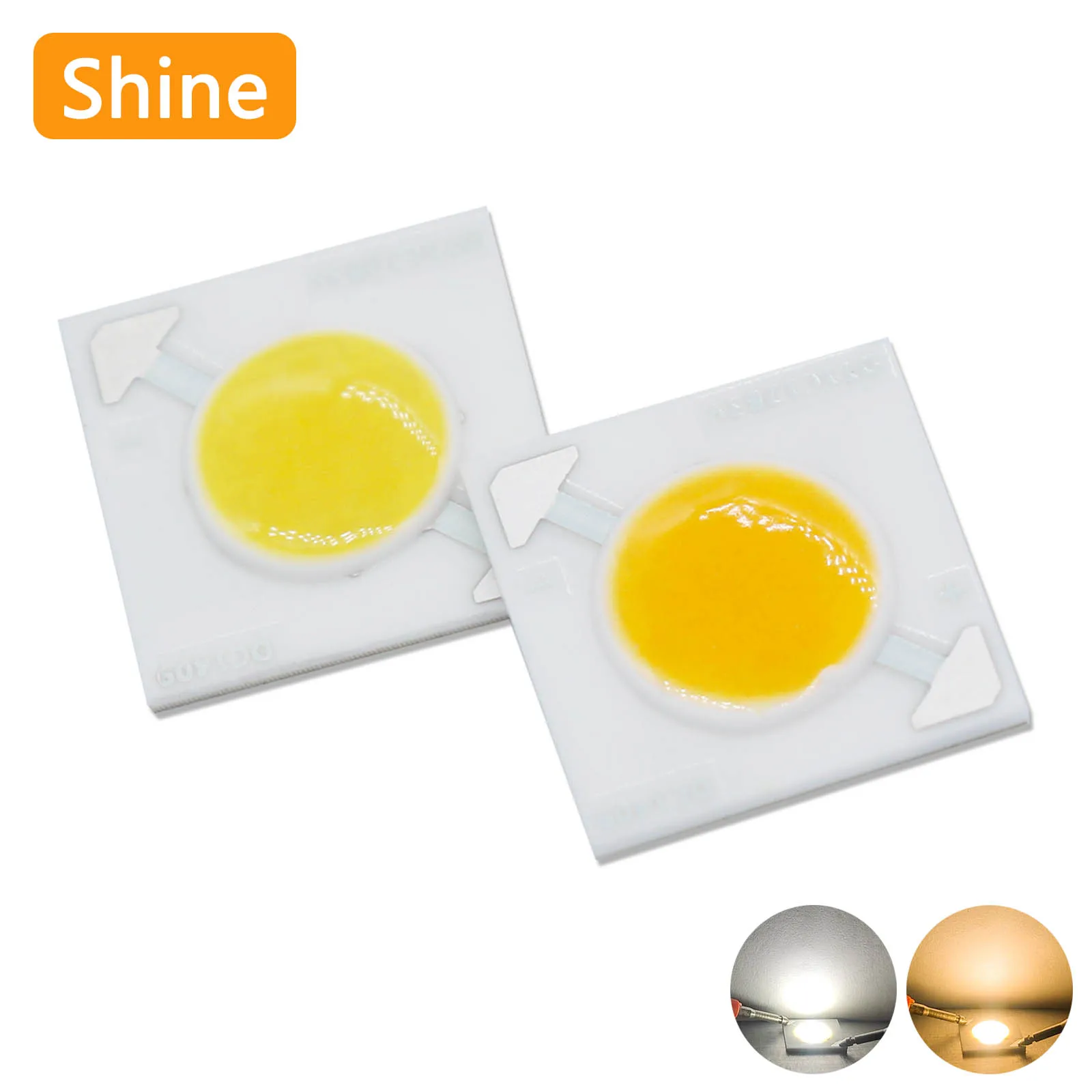

3pcs 3W LED Light Source 3V Low Voltage Ceramic COB Beads 1000mA 2700K/5000K Commercial Lighting Landscape Lighting Accessories