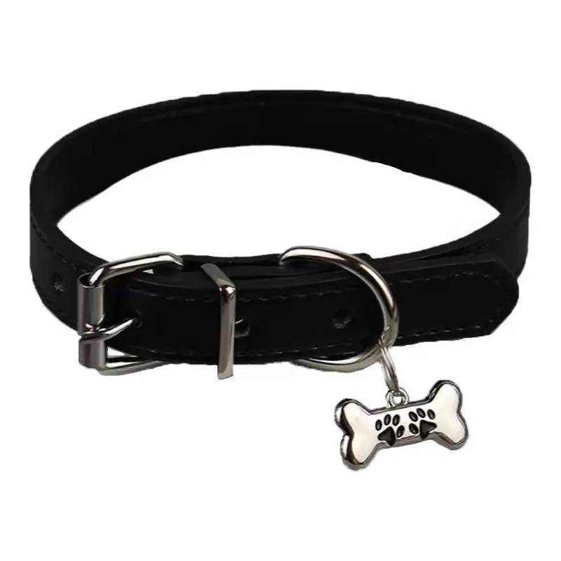 Y2K Leather Collar Spicy Girl Puppy Bone Choker Necklace Leash-inspired Punk Neck Torques Women's Neck Accessory Cosplay Gift