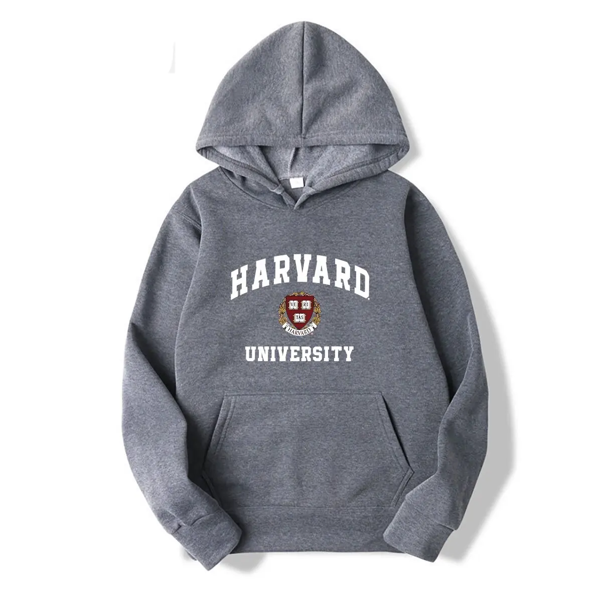 Harvard University Hoodie Vintage Wappen Logo Pullover Kapuzenpullover Herren Damen Casual Streetwear Langarm Hoodie – Detail 8