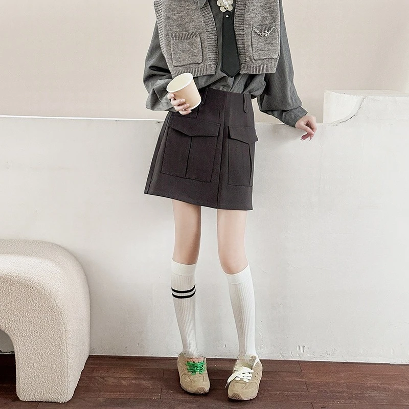 جوارب نسائية مخططة مضادة للانزلاق - تصميم رياضي بدون عظم لتشكيل الساق، ملابس الشارع على الطراز الياباني JK الأساسية