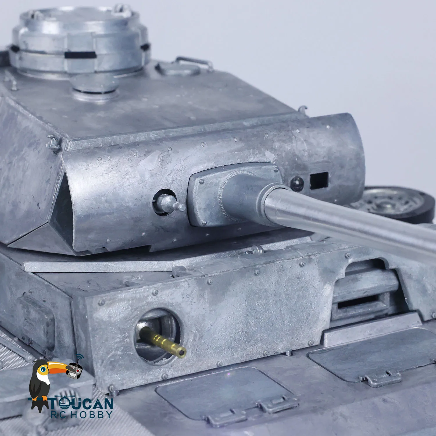 Mato RC Tank 1/16 KIT Metalowy Niemiecki Panzer III BB z Funkcją Strzelania, Przekładnią Obrotową, Zdalnie Sterowany Czołg 1223 RC Panzer, Model Zabawki RC