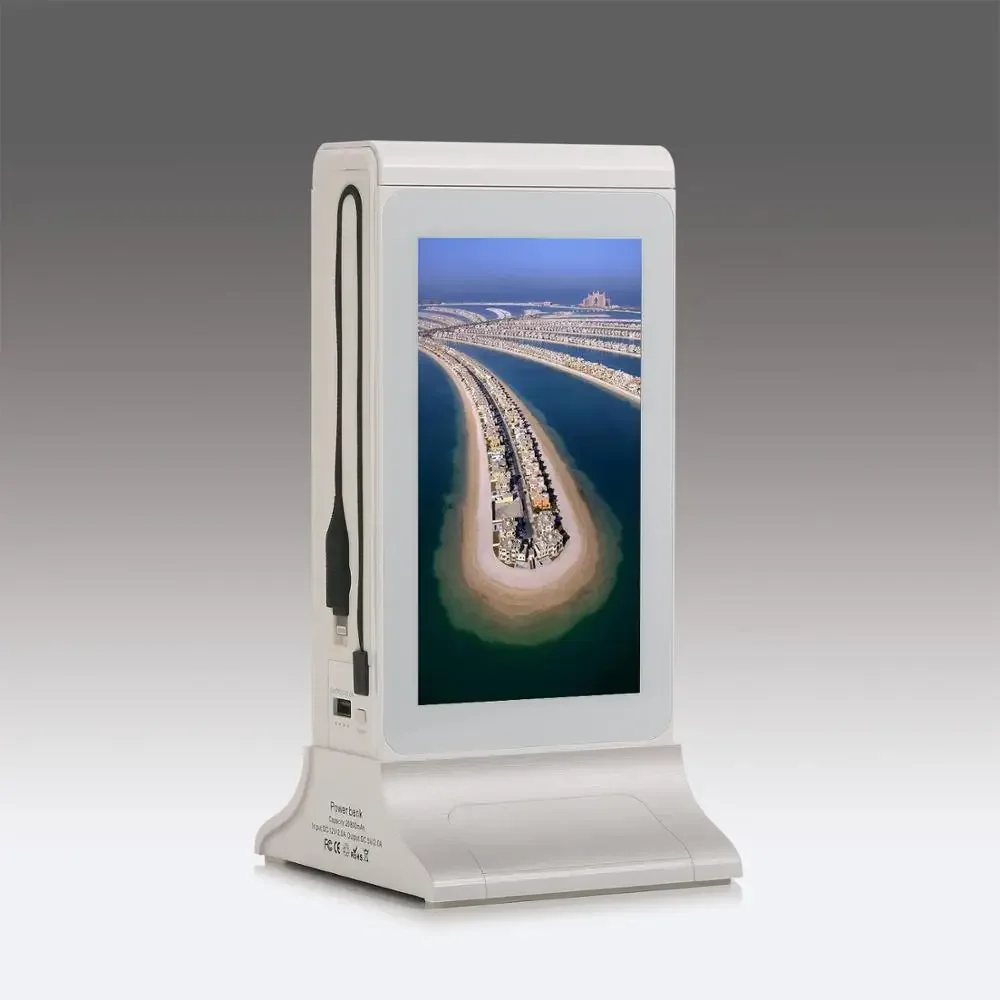 New products 2025 innovative product electronics with ordering food hyperlink calling shenzhen Table Menu Restaurant Power bank