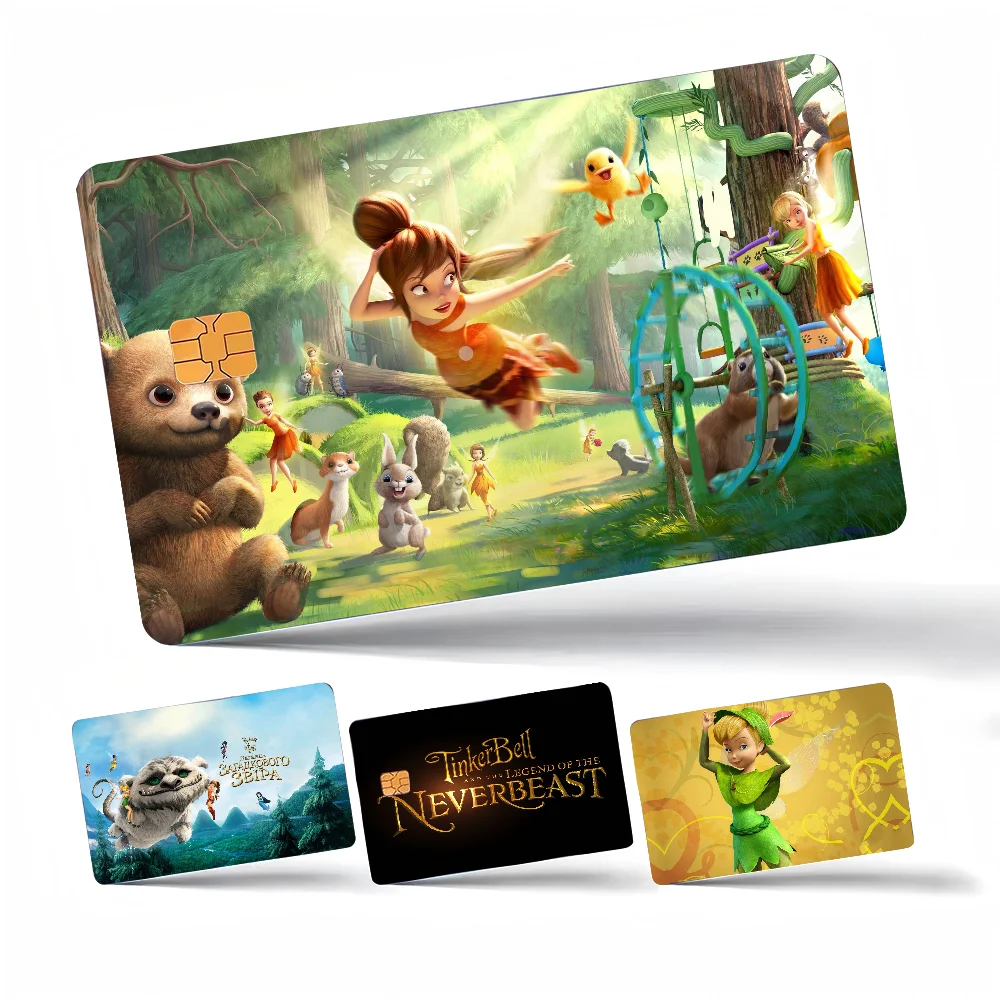 Tinker Bell And The Legend Of The NeverBeast Game Film Cover Sticker Case For Small Chip Credit Debit Card Front Side