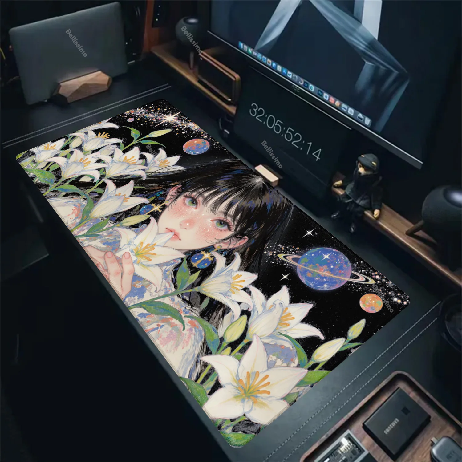 Table Mat Beautiful girl Mouse Pad Desk Mouse Pad Cute HD Desk Pad Large 400x900 Gamer Mousepad Extended Gaming Keyboard Mats