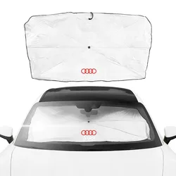 Car Sunshade Umbrella Summer Sun Interior Windshield Protection Accessories For Audi A1 A2 A3 A4 A5 A6 A7 A8 Q1 Q2 Q3 Q4 Q5 Q6