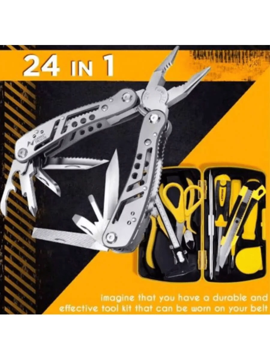 كماشة متعددة الأدوات 24 في 1 مع أداة احترافية متعددة للبقاء على قيد الحياة والتخييم وهدايا الصيد للرجال فرقة Dad Hus #3