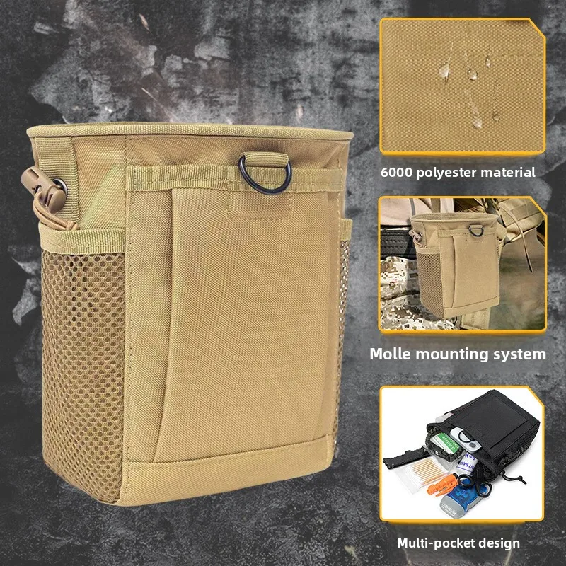 Tactical Molle Drawstring Magazine Dump Pouch Adjustable Utility Belt Fanny Hip Holster Bag Outdoor Ammo Pouch