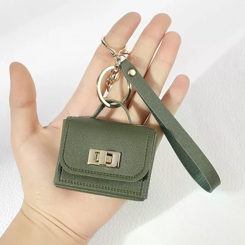 صغير الراقية حقيبة جلدية الديكور العالمي عملة المحفظة المفاتيح الورك سماعة رأس صغيرة حقيبة التبعي