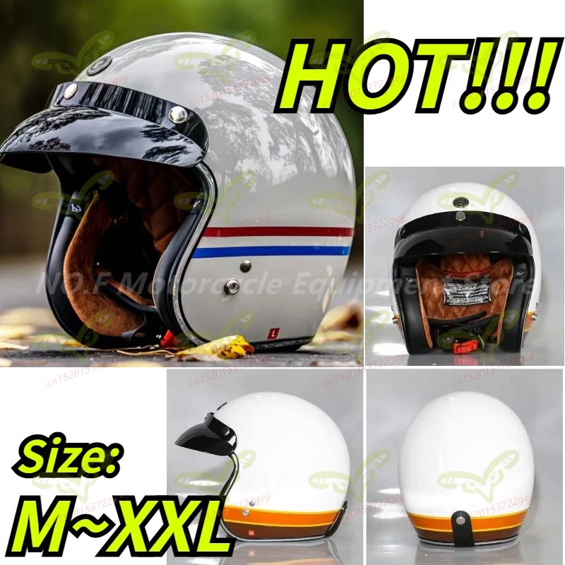 

Original TORC Motorcycle Half Helmet Summer Outdoor Riding Safety Helmet Retro Trend Four Seasons Off-road Racing Helmet