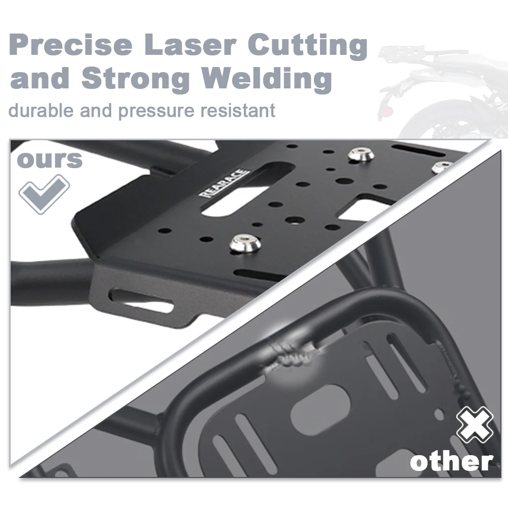 Motorcycle Top Box Carrier Shelf Bracket Rear Luggage Rack Cargo Holder Guerrilla 450 2024 2025 2026 For Royal Enfield