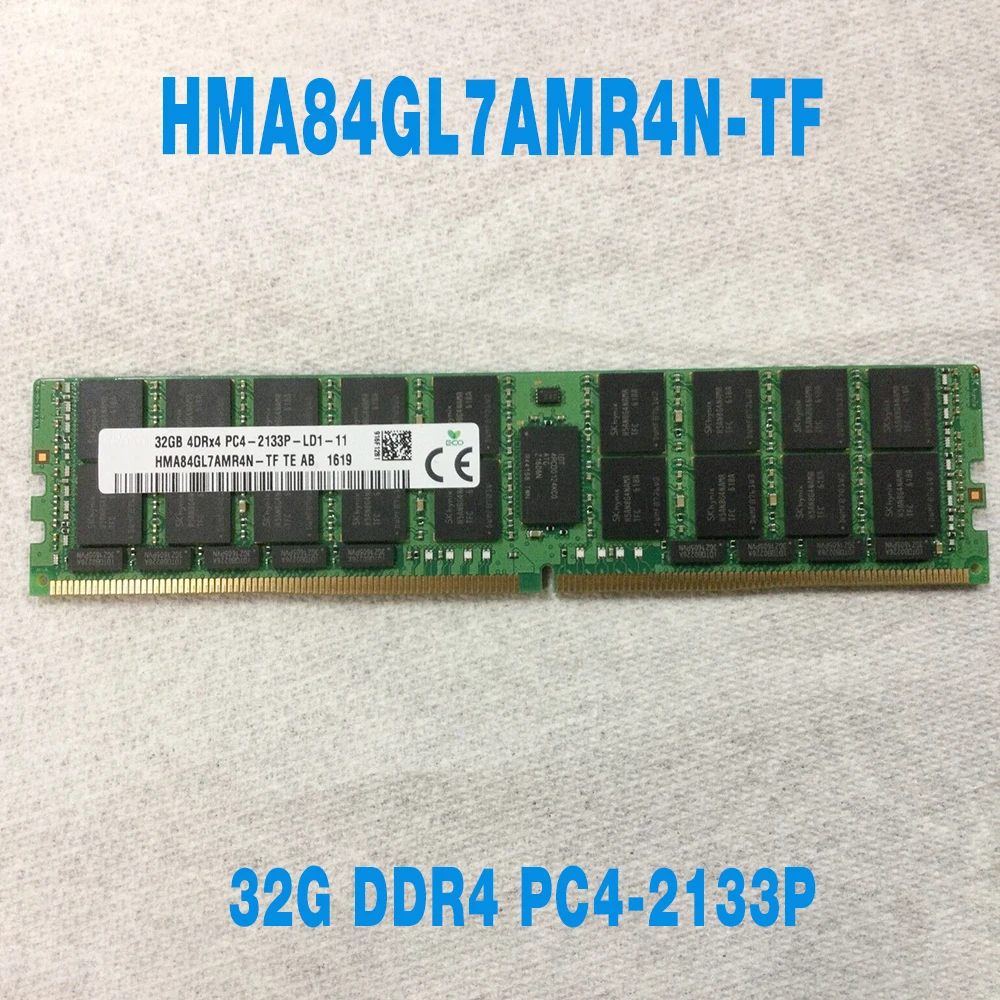 32GB HMA84GL7AMR4N-TF 32G 4DRX4 DDR4 PC4-2133P LRDIMM ECC For SK Hynix Memory RAM