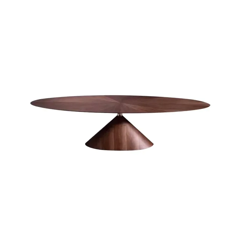 

Walnut flying saucer, solid wood dining table conference table
