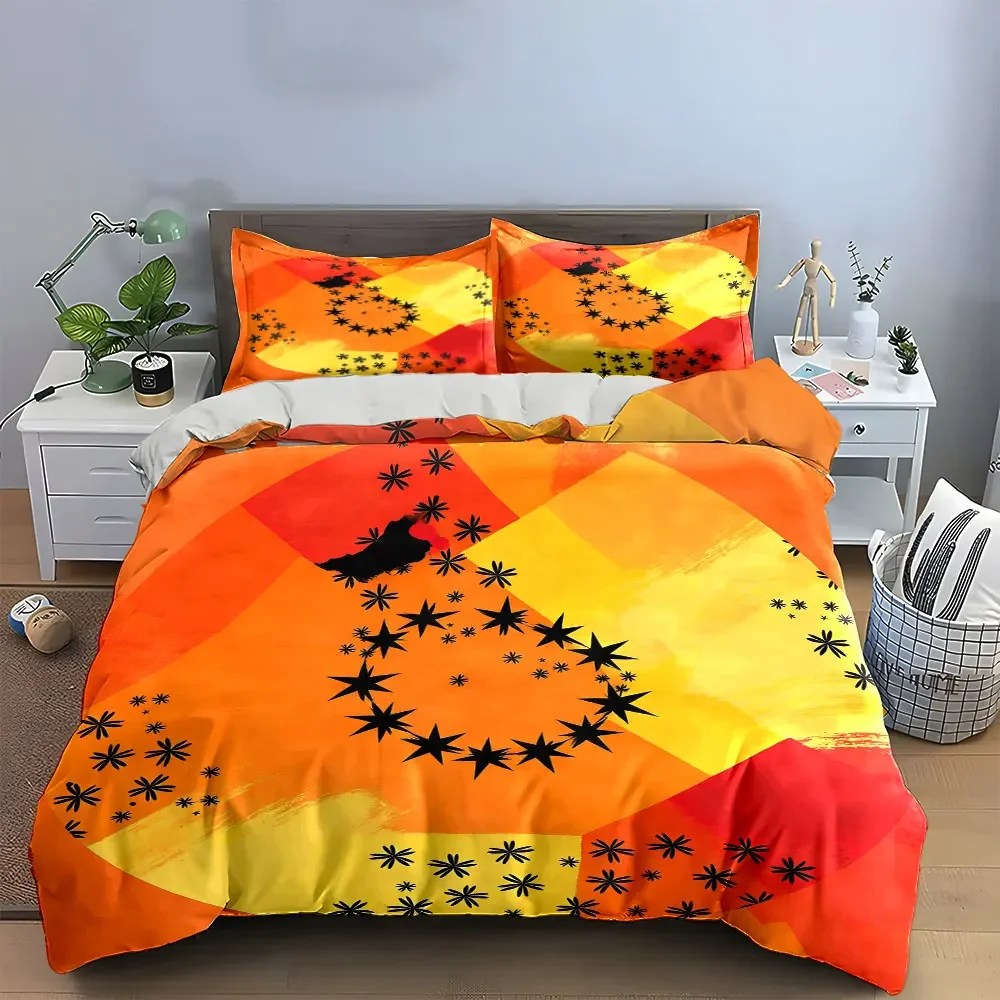 Abstract Starry Art Set Decor Soft Comfortable Duvet Cover Bedding Set Included 1*Duvet Cover & 2*Pillowcases, gift