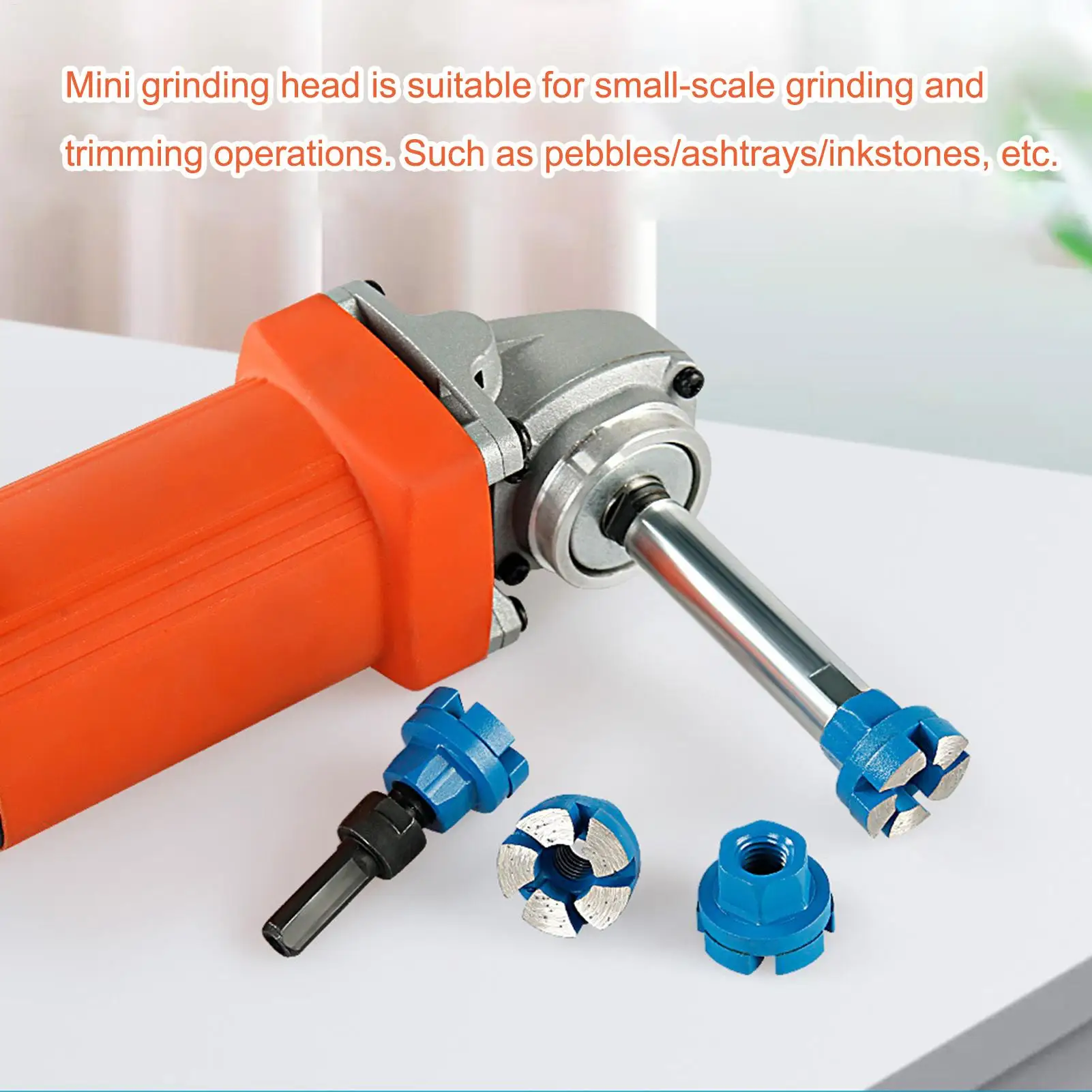 Flat Grinding Head For Pebbles Flat Grinding Head For Angle Grinder Tool With Extender Pebbles Bottom Deburring Cleaning