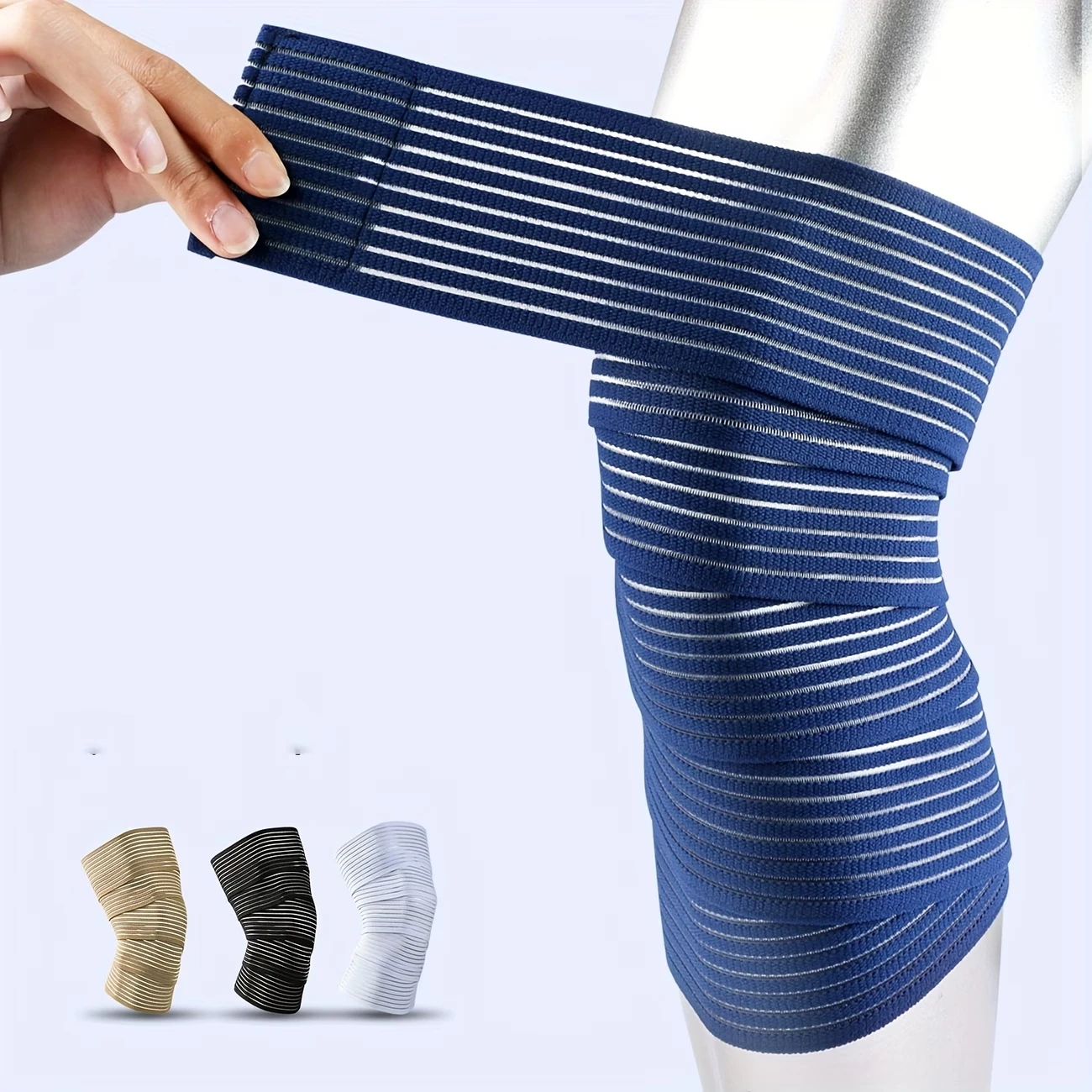 Unisex Self-Adhesive Elastic Compression Bandage, Soft and Breathable Suitable for Sports, Fitness, and Running. It Can Also Be Used as Support for the Wrist, Legs, Elbows, and Waist, and as a Calf Bandage, Covering Multiple Areas of the Body to Meet Different Needs.