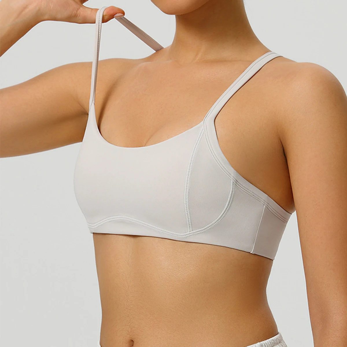 Women's Sports Comfortable Elastic Shockproof Underwear Without Steel Rings Sporty Woman Bra Underwear Lnvisible Bra Breathable