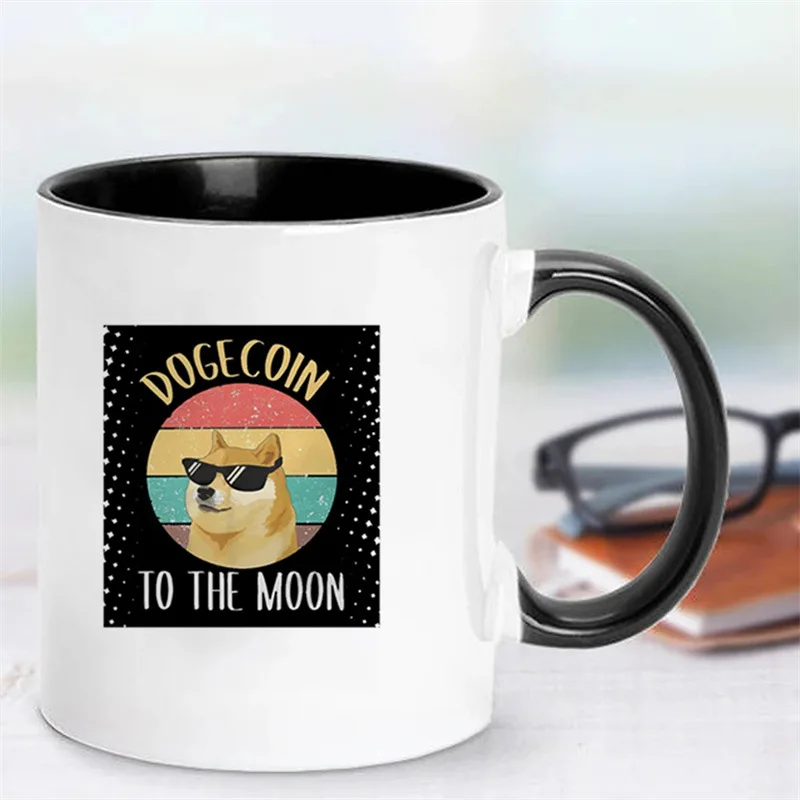 European and American cross-border fashion life is the golden dog lover cup for the cute gold mug ceramic coffee cup
