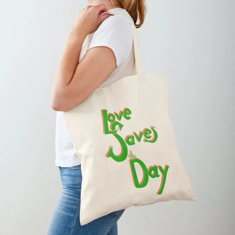 

Love Saves the Day Tote Bag Eco bag Canvas bag shopping bags foldable shoping