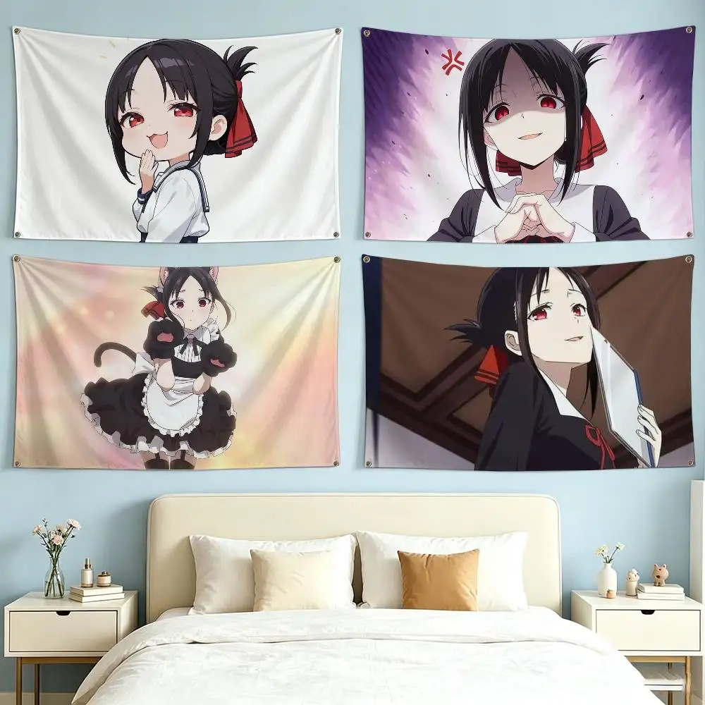 Anime Ultra Romantic Kaguya Shinomiya  Flag Suitable For Party Club Outdoor Interior Wall Decoration Banner Fans Gift