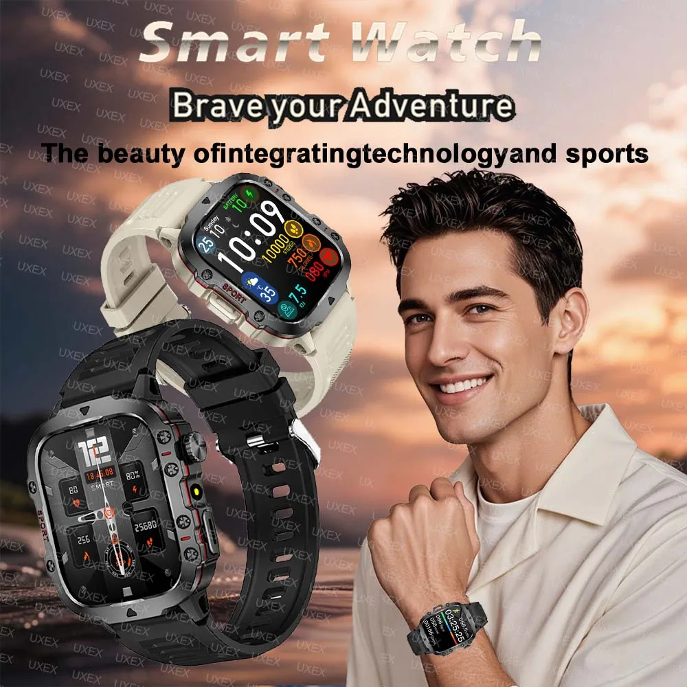 2025 New Business Smartwatch Baron 1.96” HD Bluetooth Call Health Tracker Custom Photo App Control Watch Smart Global Version