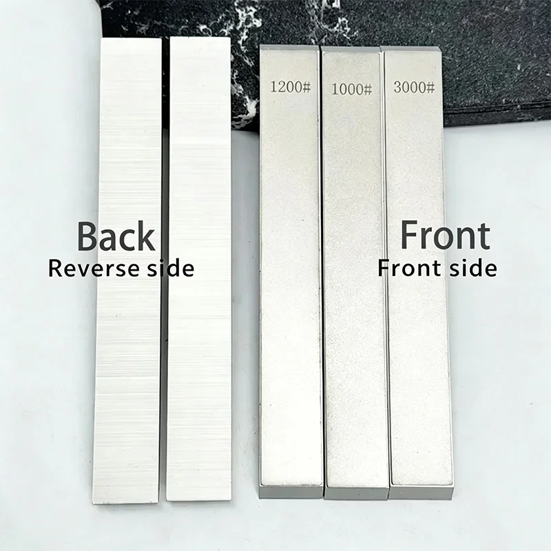 Aluminum Alloy Blank Diamond Sharpening Stones Set 9 Grits 240 To 3000 for Guided Systems Multi-Blade Kitchen Blade Sharpening K