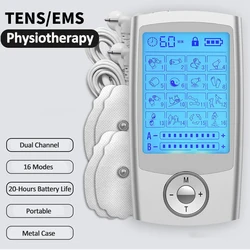 Electrical Nerve Relax Muscle Massager 16 Mode TENS Slimming Machine Electric Body Massage Rechargeable Physical Therapy Device