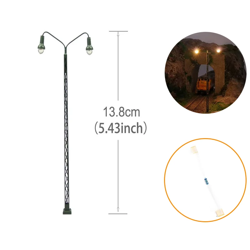 

Ho Масштаб 3 В светодиодный миниатюрный железнодорожный поезд, модель лампы для 1/87 Diy, изготовление моделей/песочный стол, здание, пейзаж для диорамы, 1 шт.