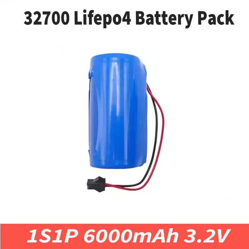 3.2V 32700 6000mAh Lifepo4 Battery 35Ah Solar Street Lamp Emergency Light Energy Storage Battery with Protective Plate.