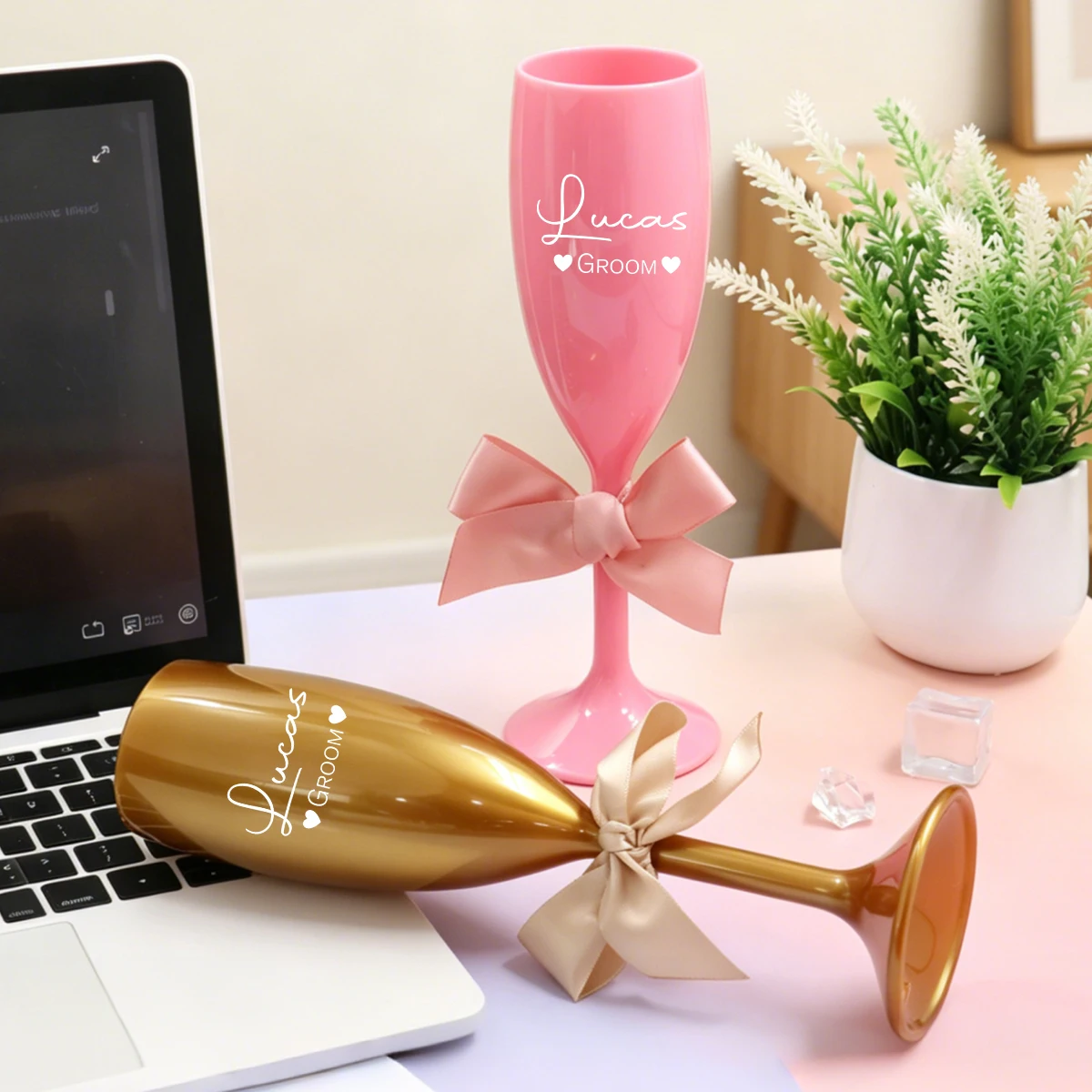 Custom Name Champagne Flute, P - Champagne Flute Pair recension och pris