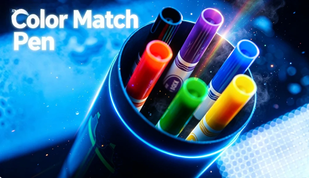 Color Match Pen Iarvel Magic Trick Color Prediction Mentalism Magic Prop Close Up Street Magic Gimmick for Magicians