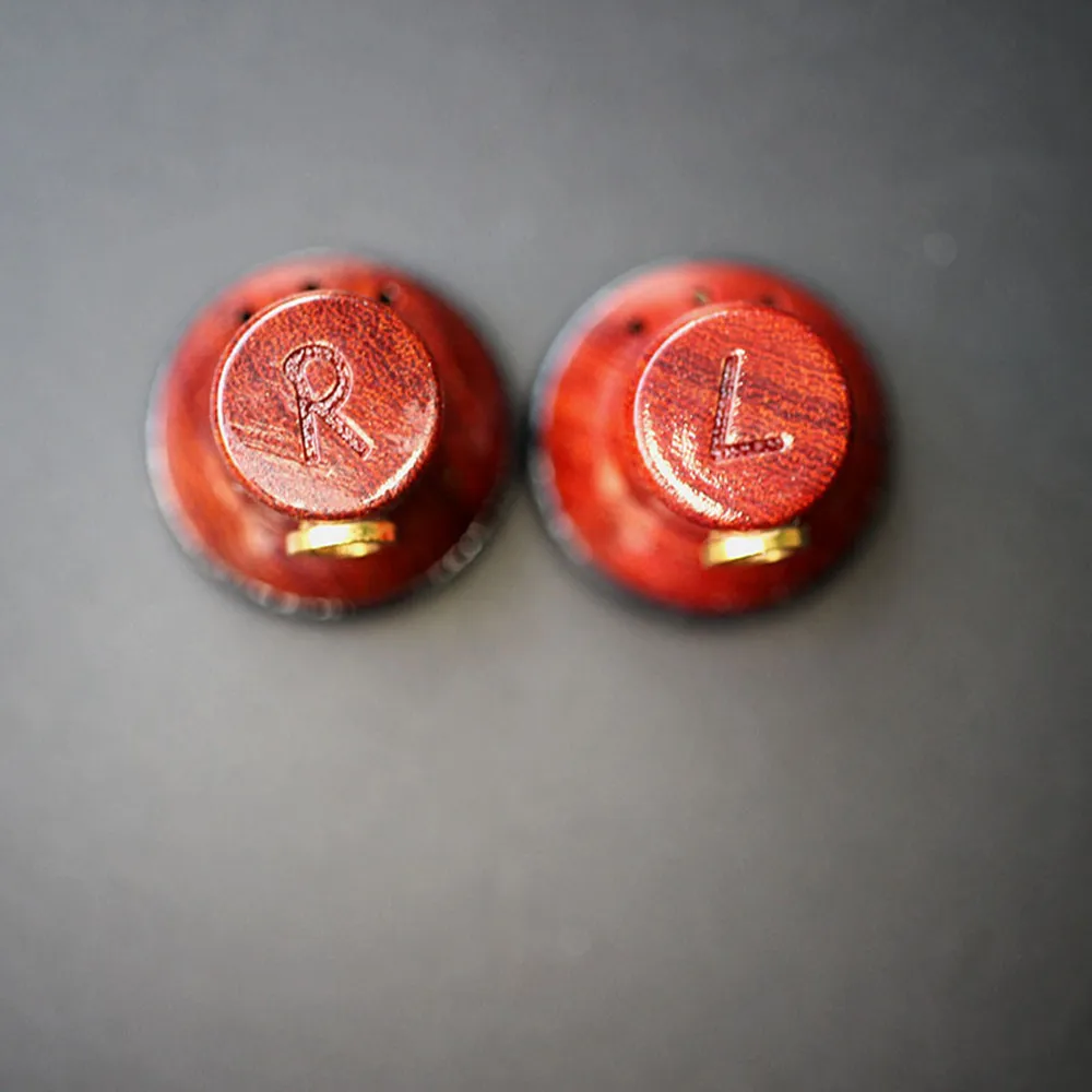 FENGRU ZERO Wooden Flat Head Earbuds 32ohm Titanium film Driver HIFI Earphone Detachable MMCX for Audiophiles PK TC200 Vido