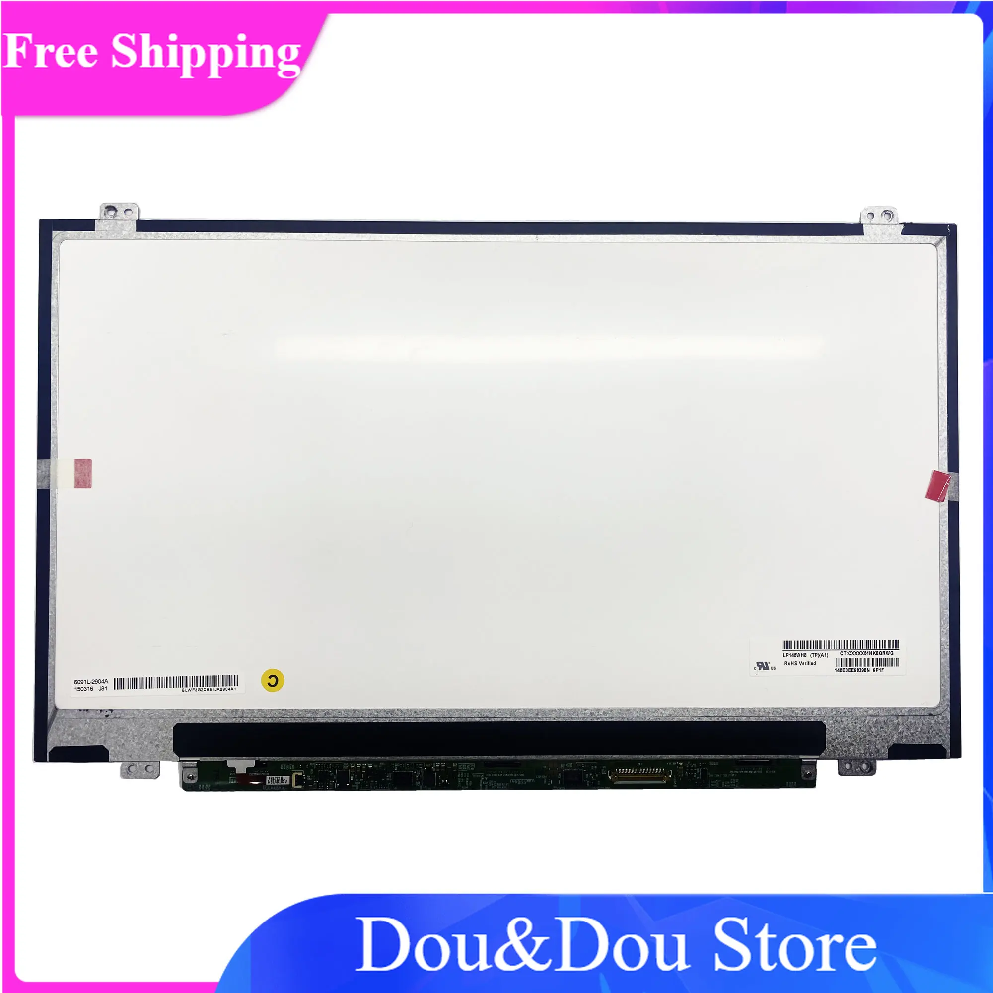 LP140WH8 TPA1 14 inch TN Panel Non-touch WXGA HD 1366×768 EDP 30pins 60Hz 220 cd/m² 45% NTSC LCD LED screen panel display