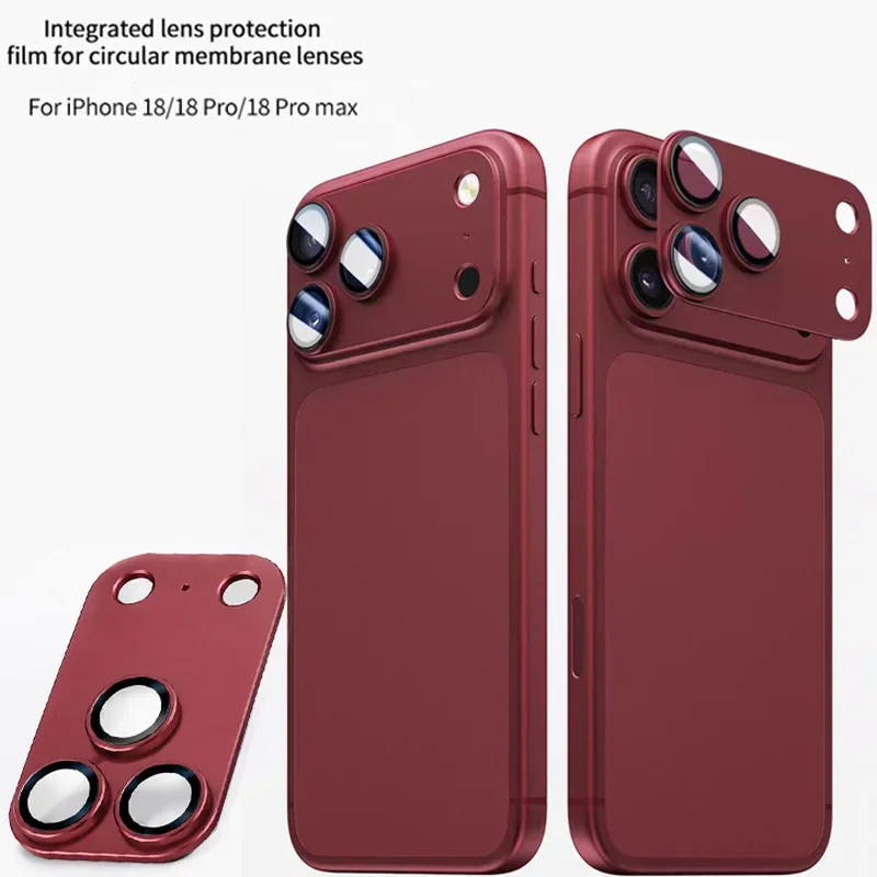 2Pcs Metal Aluminum Alloy Camera Protector Film For iPhone 18 Pro Max 18 Pro Back Lens Cover Protective Cap Lens Film