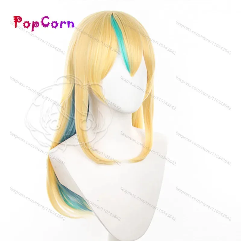 2025 65 cm lungo Kano Yamanouchi unisex giallo blu verde parrucca cosplay anime parrucche sintetiche resistenti al calore Hallowe
