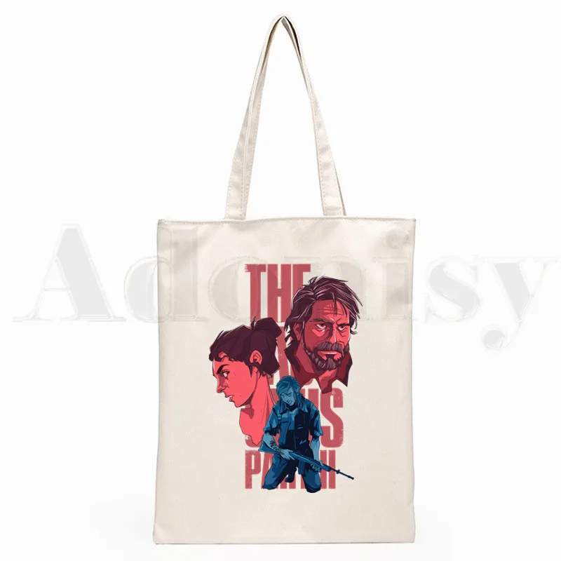 The Last Of Us Bagian II 2 Firefly Light Joel Ellie Hipster kartun cetak tas belanja mode gadis kasual Pacakge tas tangan