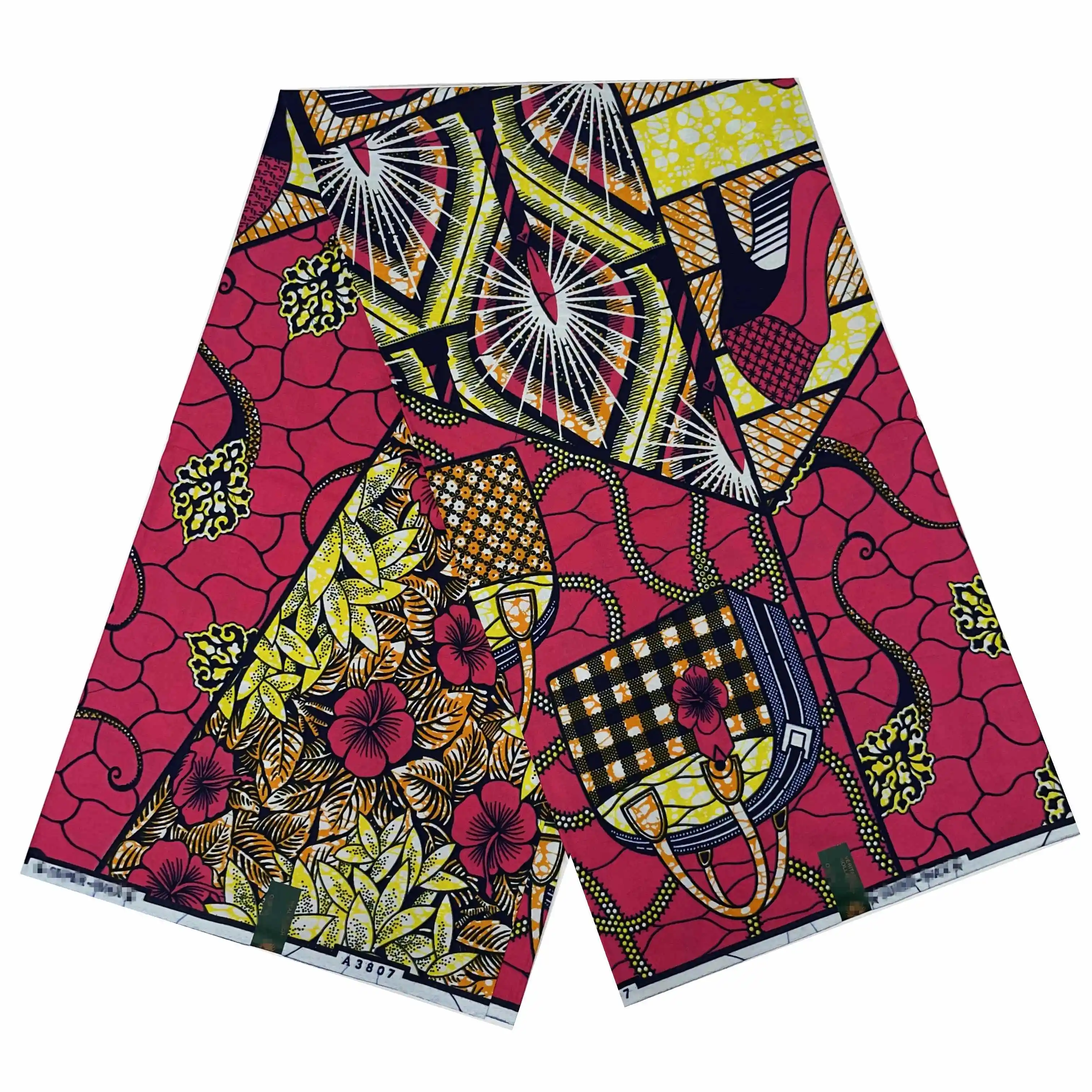 Imagem -05 - Batik Loincoth 100 Algodão Tecido Verdadeiro Super v Real Cera Garantidas Cera Impressões Hollandais Holandeses Vestido Africano Jardas